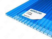Сотовый поликарбонат BEROLUX 8 мм синий