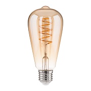 Лампа светодиодная филаментная Elektrostandard E27 2700К 5 Вт 450 Лм 230 В конус тонированная