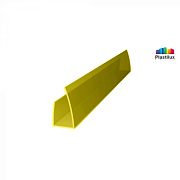 Торцевой профиль для поликарбоната 10 мм жёлтый