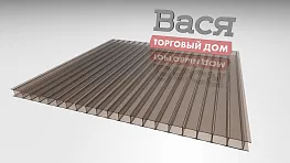 Сотовый поликарбонат СИБИРСКИЕ ТЕПЛИЦЫ 4 мм серый