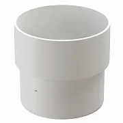 Муфта водосточной трубы пластиковая d80 мм Docke Standard пломбир RAL 9003 Муфта водосточной трубы пластиковая d80 мм Docke Standard пломбир RAL 9003