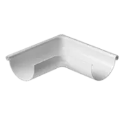 Docke STAL PREMIUM Угол внешний 90° D125 (Пломбир 9010)