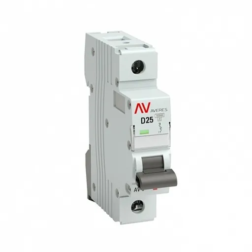 Автоматический выключатель модульный EKF Averes AV-10 1P 25А тип D 10 кА 230 В (mcb10-1-25D-av)