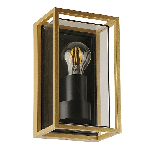 Светильник фасадный настенный Arte Lamp Marfik золото E27 15 Вт IP65 (A2322AL-1GO)