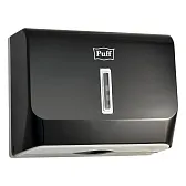 Диспенсер для бумажных полотенец Puff пластик черный (5130Bl)