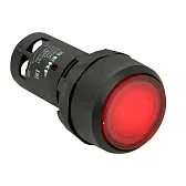 Кнопка плоская EKF PROxima SW2C-10D 230 В IP54 без фиксации с подсветкой красная (sw2c-md-r)