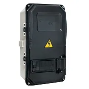 Щит учетно-распределительный навесной EKF PROxima ЩУРн-П 3/8 пластиковый IP55 379х216х113 мм 8 модулей с DIN-рейкой прозрачная дверь серый (pb-3/8-55)