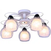 Люстра потолочная Arte Lamp Sansa E27 200 Вт 10 кв.м (A7585PL-5WH) Люстра потолочная Arte Lamp Sansa E27 200 Вт 10 кв.м (A7585PL-5WH)