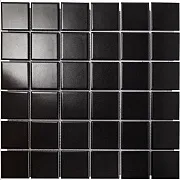 Мозаика Starmosaic черная керамическая 306х306х6 мм матовая Мозаика Starmosaic черная керамическая 306х306х6 мм матовая
