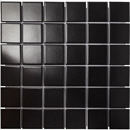 Мозаика Starmosaic черная керамическая 306х306х6 мм матовая