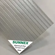 Сотовый поликарбонат SUNNEX 8 мм прозрачный колотый лед