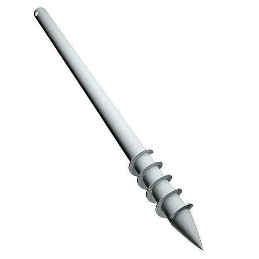 Свая-шуруп d57х2000 мм оцинкованная Свая-шуруп d57х2000 мм оцинкованная