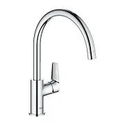 Смеситель для кухни Grohe BauEdge хром с высоким изливом однорычажный (31367001) Смеситель для кухни Grohe BauEdge хром с высоким изливом однорычажный (31367001)