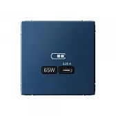 Розетка USB Systeme Electric ArtGallery встраиваемая аквамарин Type-C (SE GAL001127)