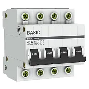 Выключатель нагрузки EKF Basic ВН-29 4Р 40А 400 В на DIN-рейку (SL29-4-40-bas)