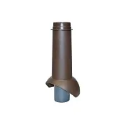 Вентиляционный выход канализации Krovent Pipe-VT изолированный d110 мм коричневый Вентиляционный выход канализации Krovent Pipe-VT изолированный d110 мм коричневый