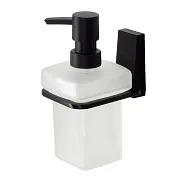 Дозатор для мыла WasserKraft Abens с держателем стекло матовый/металл черный (K-3299) Дозатор для мыла WasserKraft Abens с держателем стекло матовый/металл черный (K-3299)