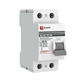 УЗО EKF PROxima ВД-100 25А 1P+N тип AC 100 мА 4,5 кА селективное (elcb-2-25-100S-em-pro)