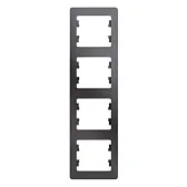 Рамка Systeme Electric Glossa четырехместная графит (GSL001308)
