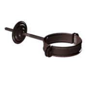 Docke STAL PREMIUM Хомут трубы D90 (Шоколад 8019)