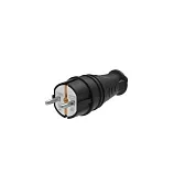 Вилка штепсельная Systeme Electric MultiSet с заземлением 16 А 250 В IP44 черная (MST4001BK) Вилка штепсельная Systeme Electric MultiSet с заземлением 16 А 250 В IP44 черная (MST4001BK)