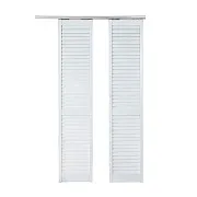 Дверь жалюзийная 840x2005 мм белый Дверь жалюзийная 840x2005 мм белый