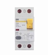 УЗО IEK Karat ВД1-63 25А 1P+N тип AC 30 мА 4,5 кА (MDV10-2-025-030) УЗО IEK Karat ВД1-63 25А 1P+N тип AC 30 мА 4,5 кА (MDV10-2-025-030)