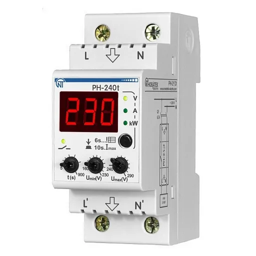 Реле напряжения Новатек-Электро РН-240Т мультифункциональное 230 В 40 А тип AC (6473811) Реле напряжения Новатек-Электро РН-240Т мультифункциональное 230 В 40 А тип AC (6473811)