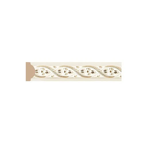 Молдинг из экополимера ударопрочный 15х8х2400 мм Decomaster Decor 130-6 кремовый