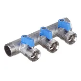Коллектор Henco 3/4 ВР(г) х 3 выхода 3/4 НР(ш) ЕК х 3/4 НР(ш) с шаровыми кранами (VB050503-BLAUW) Коллектор Henco 3/4 ВР(г) х 3 выхода 3/4 НР(ш) ЕК х 3/4 НР(ш) с шаровыми кранами (VB050503-BLAUW)