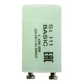 Стартер для люминесцентных ламп 2Р Osram ST 111 Basic 4-65 Вт 220 В (4008321364876) Стартер для люминесцентных ламп 2Р Osram ST 111 Basic 4-65 Вт 220 В (4008321364876)