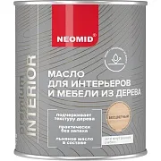Масло Neomid Interior для дерева бесцветное шелковисто-матовое 0,75 л Масло Neomid Interior для дерева бесцветное шелковисто-матовое 0,75 л
