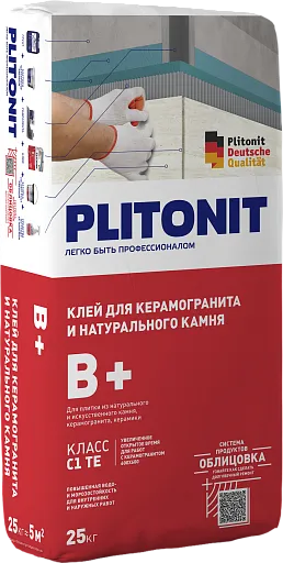 Клей для плитки Plitonit В+ 25 кг