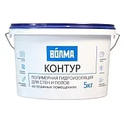 Гидроизоляция полимерная Волма Контур голубая 5 кг