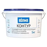 Гидроизоляция полимерная Волма Контур голубая 5 кг