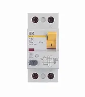 УЗО IEK Karat ВД1-63 32А 1P+N тип AC 30 мА 4,5 кА (MDV10-2-032-030) УЗО IEK Karat ВД1-63 32А 1P+N тип AC 30 мА 4,5 кА (MDV10-2-032-030)