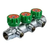 Коллектор Terma 3/4 ВР(г) х 3 выхода 1/2 НР(ш) х 3/4 НР(ш) регулируемый (14020) Коллектор Terma 3/4 ВР(г) х 3 выхода 1/2 НР(ш) х 3/4 НР(ш) регулируемый (14020)