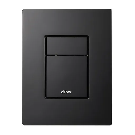 Клавиша смыва для инсталляций Abber пневматическая черная матовая (AC0123MB)