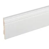 Плинтус МДФ Cosca Décor AP10 белый 100х16х2400 мм под покраску фигурный Плинтус МДФ Cosca Décor AP10 белый 100х16х2400 мм под покраску фигурный
