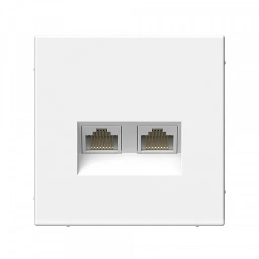 Розетка компьютерная Systeme Electric ArtGallery встраиваемая белая 2хRJ45 (GAL000188) Розетка компьютерная Systeme Electric ArtGallery встраиваемая белая 2хRJ45 (GAL000188)