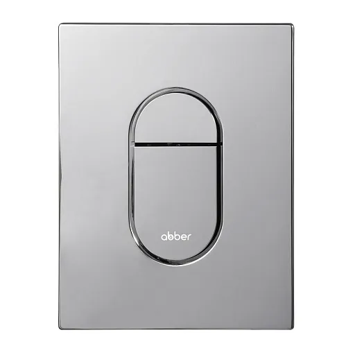 Клавиша смыва для инсталляций Abber пневматическая хром глянцевый (AC0124)