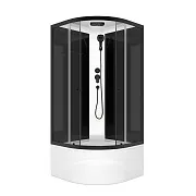 Душевая кабина Domani-Spa Delight Slim 90х90х218 см стекло прозрачное 4 мм с высоким поддоном полукруг Душевая кабина Domani-Spa Delight Slim 90х90х218 см стекло прозрачное 4 мм с высоким поддоном полукруг