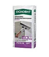 Шпаклевка цементная Основит Белсилк PC32 W финишная фасадная белая 20 кг Шпаклевка цементная Основит Белсилк PC32 W финишная фасадная белая 20 кг