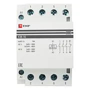 Контактор модульный EKF PROxima КМ 230 В 16 А тип AC 2НО+2НЗ (km-3-16-22) Контактор модульный EKF PROxima КМ 230 В 16 А тип AC 2НО+2НЗ (km-3-16-22)