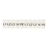 Маркеры для клемм JXB-ST 4 EKF PROxima с символами L1 L2 L3 N PE (100 шт.) (zb-st-4-L-1-3)
