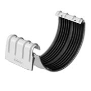 Docke STAL PREMIUM Соединитель желобов D125 (Пломбир 9010)