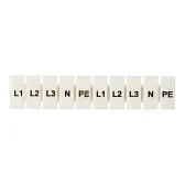 Маркеры для клемм JXB-ST 2,5 EKF PROxima с символами L1 L2 L3 N PE (100 шт.) (zb-st-2.5-L-1-3)