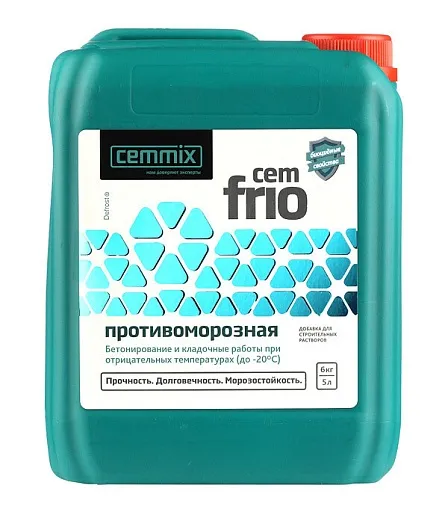 Добавка противоморозная для бетонов и растворов Cemmix CemFrio 5 л