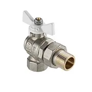Кран шаровой латунный Valtec Base-ГОСТ 3/4 ВР(г) х 3/4 НР(ш) бабочка со сгоном угловой (VT.228S.NW.05) Кран шаровой латунный Valtec Base-ГОСТ 3/4 ВР(г) х 3/4 НР(ш) бабочка со сгоном угловой (VT.228S.NW.05)