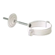 Docke STAL PREMIUM Хомут трубы (короткий саморез) D90 (Пломбир 9010)